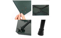 Folding Metal Secure Table Foldable Table Sturdy Furniture for Campers, Outdoor Enthusiasts, Camping, Picnics, Fishing