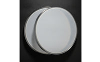 2 Pieces Polyester Drumhead 6-Inch Drumhead with Aluminum Hoop Transparent Tom Head for Drummers, Rehearsal Rehearsal