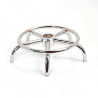 Swivel Stool Base Chrome-Plated Bar Stool Base Mount Plate Polished Hardware Replacement