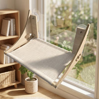 Cat Window Perch with Clear Capsule, Strong Suction Cup Mounting Hammock for Indoor Cats, Transparent Hanging Kitten Bed for Window Sill Use