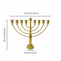 Hanukkah Menorah Vintage Design Religious Decor Table Centerpiece