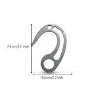 Stainless Steel Climbing Hook Strong Mountaineering Hook Lightweight Hardware Portable for Mountaineers