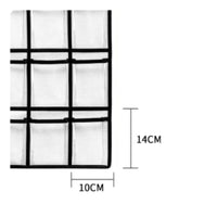 Transparent Pockets Hanging Classroom Pocket Chart Nonwoven Textile Classroom Pocket Chart PVC School Organizer Reinforced Eyelets for Teachers