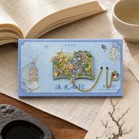 Floral Metal Hollow Bookmark - Elegant Flower Design for Students & Teachers