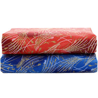Japanese Style Pure Cotton Fabric for Kimono, Hanfu, and Doll Clothes with Gold Stamping