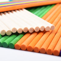 DIY Craft Wooden Dowel Rods for Kids, Birch Wood Sticks for Models and Crafts