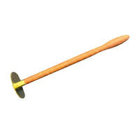 Scraping Plate Long-Handle Gua Sha Tool Flat Head Wood Gua Sha Tool Acupuncture Chart Round Paddle Scraper Easy to Clean