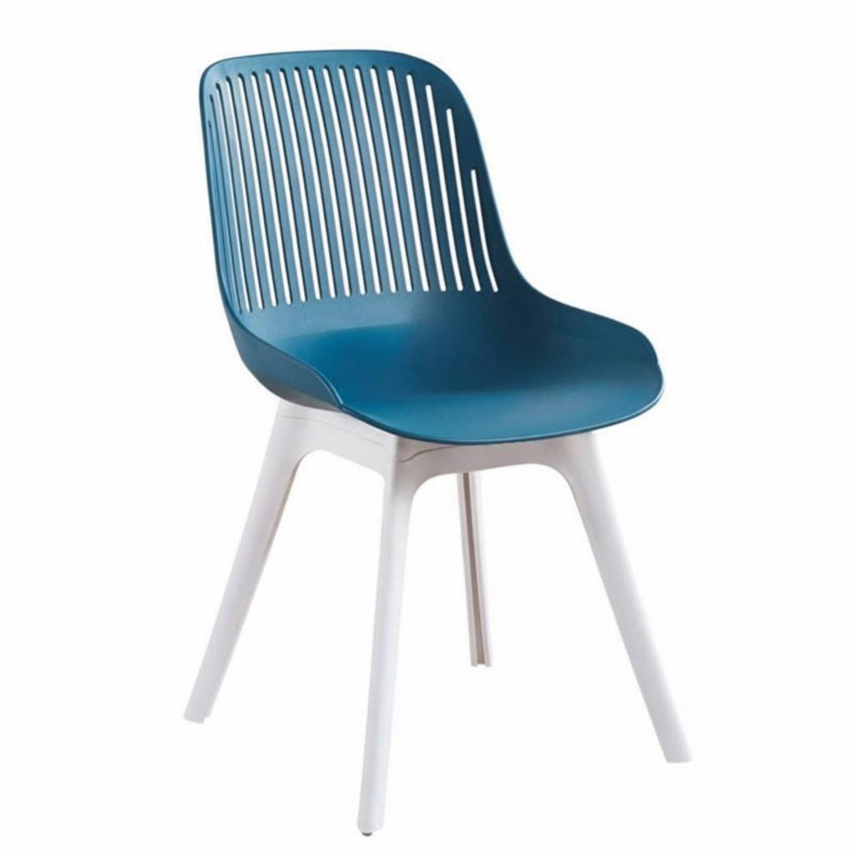 Nordic Design Slatted Back Shell Chair Simple Design Indoor Seating Ergonomic Backrest Home Furnishing Strong and Long-Lasting for Students, Homeowners, Dining Room, Kitchen, Bedroom, Reading Nook
