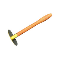 Scraping Plate Long-Handle Gua Sha Tool Flat Head Wood Gua Sha Tool Acupuncture Chart Round Paddle Scraper Easy to Clean