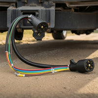 Trailer Wiring Harness Color-Coded 7-Way Trailer Cord Heavy-Duty for RV Towing