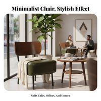 Minimalist Design Armchair and End Table pair multipurpose Use Conversation Set Space-Saving Living Room Furniture Ergonomic Backrest for Interior Designers, Apartment Dwellers, Coffee Shop, Reception Area, Small Spaces, Balcony