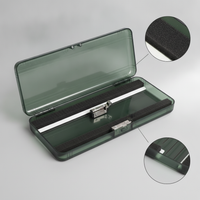 Dark Green Large Capacity Fishing Float Box Double Layer Extended Widened Buoy Box Storage Box Fishing Tackle Supplies