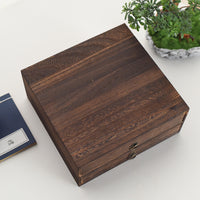 Double-Layer Wooden Tea Storage Box with Pull-Out Drawer, Gift Packaging