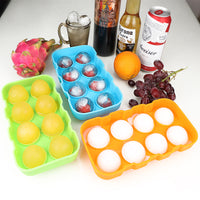 8-Cavity Silicone Ice Ball Mold for Cocktails and Beverages
