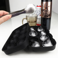 8-Cavity Silicone Ice Ball Mold for Cocktails and Beverages