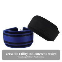 Padded Waistband Weighted Lowering Belt Metal Rings Lowering Belt Reinforced Edge Binding Fitness Gear Contoured Center