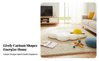 Cute Design Fried Egg Floor Pillow Soft and Comfortable Egg Shaped Seat Cushion Thickened Padding for Children, Girls, Bedroom, Bay Window