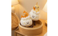 Squishy Steamed Bun Plush Toy PP Cotton Filling Food Plush Pillow for Gift