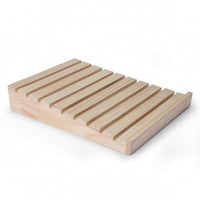 Bakery Display Tray Smooth Slatted Bread Tray Natural Wood for Buffets, Bakers