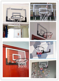 Wall-Mounted Mini Basketball Hoop for Kids & Adults, Indoor/Outdoor Dormitory Basketball Board, Punch-Free