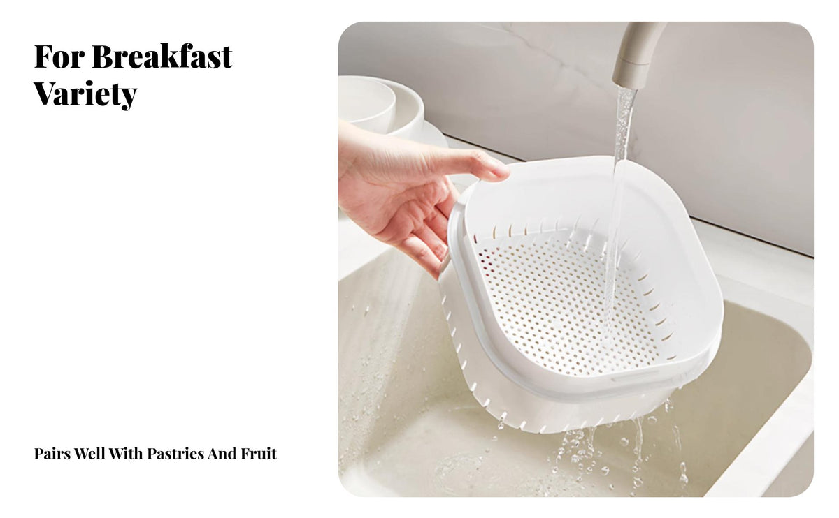 Large Capacity Greek Yogurt Strainer Food-Grade Material Yogurt Whey Separator Easy to Clean for Refrigerator