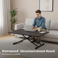 Foldable Collapsible Lift-Top Table Multi-Functional Adjustable Lift-Top Table Multifunctional Space-Saving Furniture Stable and Sturdy for Apartment Dwellers, Telecommuting Workers, Students, Small Areas, Living Room, Home Office, Bedroom