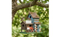 Wooden Birdhouse Rustic Hanging Birdhouse Safe for Patio