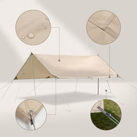 Outdoor Camping Tarp Sunshade UV Protection Waterproof Tent Shelter
