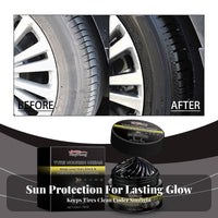 50 G Tire Refurbishing Paste Renews Black Gloss Tire Gloss Gel Protection Wheel Polishing Paste for Auto Cleaners, Garage, Driveway