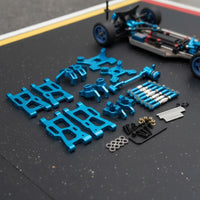 RC Car Metal Upgrade Parts Kit Rc Steering and Arm Wear-Resistant Resistant distant Control Vehicle Part for WLtoys 1/12 124017 124019