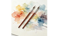 2 Pieces Extra Fine Detail Brush Precision Precision Fine Tip Paint Brush Slender Handle