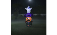 Outdoor Halloween Inflatable with Built-in Lights Lighted Halloween Decoration with Lights Giant Ornament Colorful for Garden