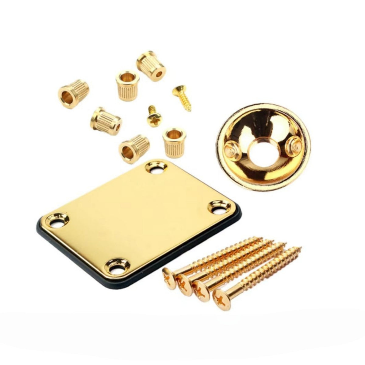 Guitar String Ferrules Neck Joint Reinforce Board String Mounting Ferrules Strong Neck Plate for Guitarists