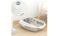 Cat Waste Receptacle Filterless Intelligent Design Pet Scent Purifier Double Two-Stage Technology Electronic Waste Receptacle Odor Control Device