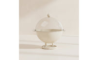 Transparent Fruit Tray with Dome Cover Decorative Snack Holder Minimalist Container Stylish for Dining Table