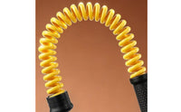 2 Pieces High Elasticity Cordless Battle Rope Calorie-Burning Burning Ropeless Battle Rope Portable Coil Resistance Bar Secure Grip for Aerobic Exercise