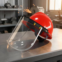 Anti-Splash Full Face Protection Helmet High-Clarity Clarity Hard Hat with Face Visor Shock Resistant for Industrial Workers, Welders