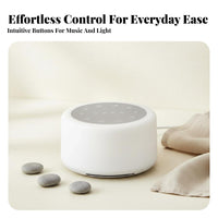 Ambient Sound Machine Auto-Off Timer Night Light Sound Machine Multiple Soothing Sounds Portable Relaxation Device for Infants, Adults, Office, Travel
