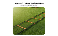 Multi-Functional Agility Ladder Easy Setup Speed Ladder Portable with Storage Bag Sports Equipment Sturdy Construction for Children, Athletes, Coaches, Outdoor, Gym