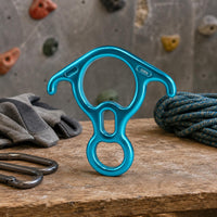 Figure-Eight Descender Compact Spur Descender Climbing Rappel Device Polished Rappel Device High Friction Control