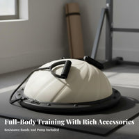 Anti-Rupture Half Balance Ball Two-Sided-Sided Half Dome Exercise Ball Heavy Duty Balance Dome Coach Non-Slip for Women, Pilates