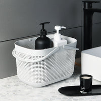 Japanese Style Portable Plastic Storage Basket for Bath, Picnic, and Sundries