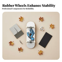 Finger Skateboard Collectible Professional Fingerboard Authentic Graphics Maple Wood Finger Skateboard for Collectors, Teenagers, Tabletop, Home, Desk