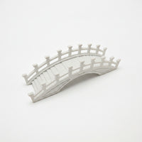 Stone-Look Miniature Arch Bridge with Railings Indoor Miniature Arched Bridge Japanese Decoration Oriental-Style for Collectors