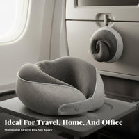 Slow Rebound U-Shaped Neck Pillow Ultra Soft Textile U-Shaped Travel Pillow Temperature Sensitive for Travelers, Office Workers, Car Rides