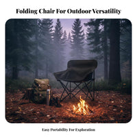 Folding Camping Chair Foldable Portable Picnic Chair Compact Folding Camping Stool for Campers, Gardeners, Hiking, Backyard, Gardening