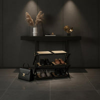 Accordion Shoe Stand Installation Foldable Shoe Rack Space Saving for Entryway, Dorm Room, Closet