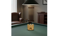Double Cue Holder Compact Tabletop Design Wooden Cue Holder Non-Slip Rubber Base