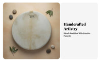 Handmade Shamanic Frame Drum Handmade Percussion Instrument Meditation Aid Deep Powerful Sound for Music Therapists, Essenceual Practitiindividualrs, Musicians, Mindful Movement Practice Studios, Live Performances, Parties & Events, Home Decoration