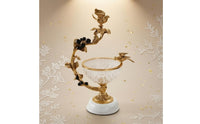Brass Fruit Basket Ornate Crystal Fruit Basket Floral Pedestal Bowl